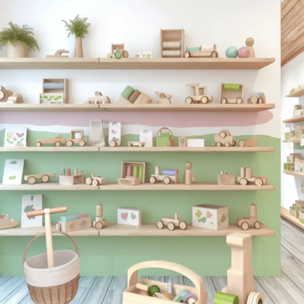 Kolekcja ekologicznych drewnianych zabawek EcoPlayToys